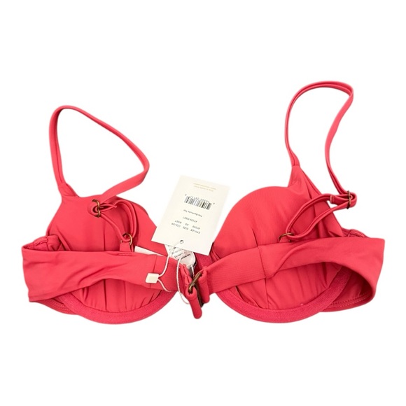 Andie Swim The Bermuda Bikini Top in Rosette Pink Size XS NWT - Picture 3 of 8